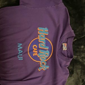 Hard rock Maui Hanes vintage purple tee